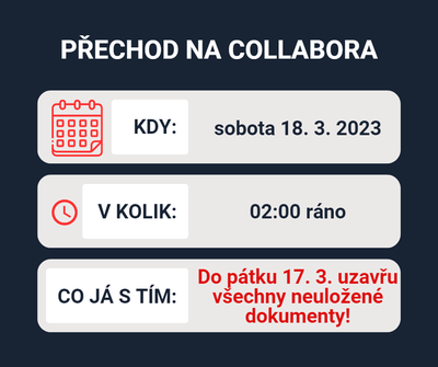 PŘECHOD NA COLLABORA